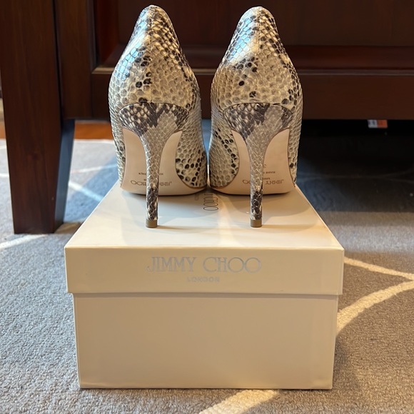 NWB Jimmy Choo Gilbert Pump in Snake Print Leather - Picture 3 of 4